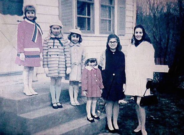 The real family who lived at the house.